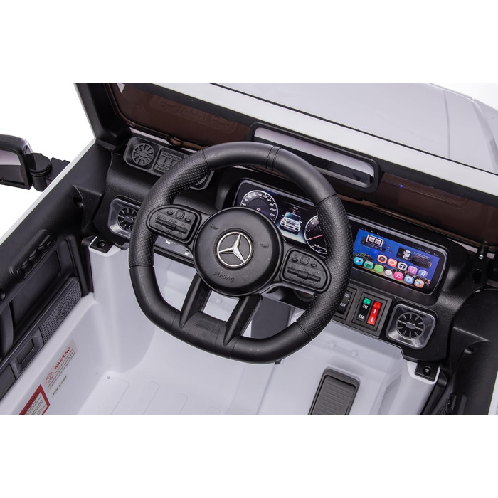 Дитячий електромобіль FINOOS Mercedes G63 AMG XL, 24V, 4х4 електричний дитячий автомобіль з пультом дистанційного керування, шкіря