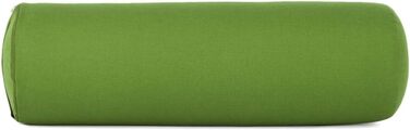 Базовий йога-болстер Yogabox для Інь-йоги, Ø22 см, йога-рол з наповнювачем з гречаної лушпиння, чохол, що прається, виготовлений зі 100 бавовни, йога-болстер-рол для відновлювальної йоги, оливковий