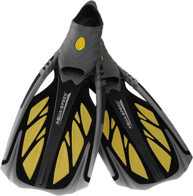 Ласти для сноркелінгу Aqua Speed довгі для дорослих Ласти для дайвінгу для чоловіків та жінок Ласти для сноркелінгу Ласти для дайвінгу Ласти для плавання Ласти для плавання Ласти для басейну INOX Розмір 42/43 Сірий/Жовтий