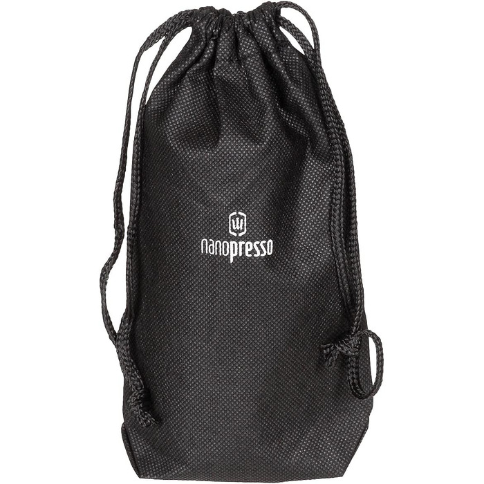 Портативна еспресо-машина WACACO Nanopresso, оновлена версія мініпресо, тиск 18 бар, туристична кавоварка без захисного чохла, з ручним керуванням, для кемпінгу на вулиці або в приміщенні, сірий