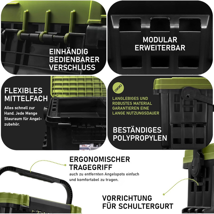 Ящик для риболовних снастей Competition XL, рибальське спорядження та аксесуари (XL (54 x 35 x 34,30 см))