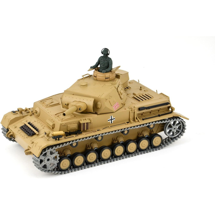 Радіокерований танк Kampfwagen IV Ausf.F-1 Heng Long 116, сірий, з функцією дистанційного керування та металевою коробкою передач, металевими гусеницями та 2.4Ghz - PRO - V7.0