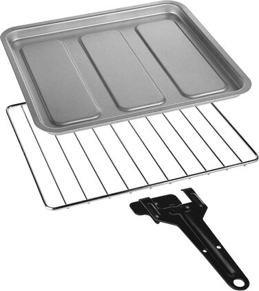 Міні-піч Tristar, 800 Вт, об'єм 10 л, функція таймера, подвійні скляні дверцята, діапазон температур до 230C, підходить для кемпінгу, гриля, випічки та підсмажування, універсальний і компактний, чорний, OV-3615 10 літрів - 800 Вт