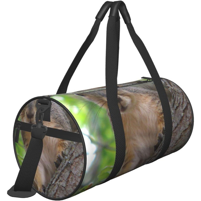 Спортивна дорожня сумка Білочка в дереві, унісекс, велика сумка для подорожей та спорту