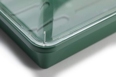 Закрита теплиця середнього розміру з кришкою, що не б&39ється, для пророщування насіння та росту рослин - 38 x 24 x 18 сантиметрів - зелений, 50031/P