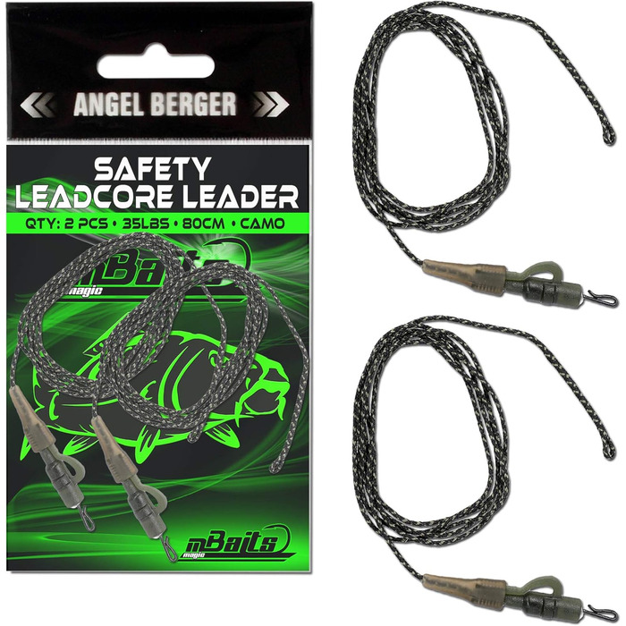 Angel-Berger Magic Baits Safety Leadcore Leader Carp Rig Carptackle, Angel-Berger Magic Baits Safety Leadcore Leader Carp Rig Carptackle