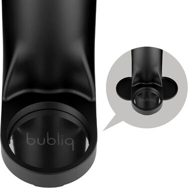 Виробник газованої води bubliq, матовий чорний, з пляшкою 1 л, мінімалістичний дизайн, блискучий що завгодно без циліндра CO2 матовий чорний