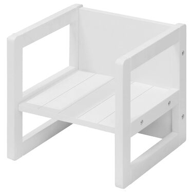 Табурет для дітей в стилі заміського будинку - Двосторонній табурет і стілець з 3-ма рівнями висоти сидіння - Багатофункціональний