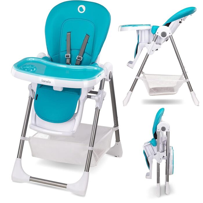 Стільчик для годування 2-в-1, високий, регульований стільчик, знімний піднос, нековзний, від 6 до 36 місяців, 5-точкові ремені без