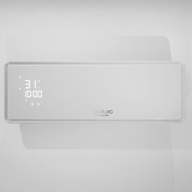 Керамічний настінний обігрівач Cecotec Ready Warm 5310 PowerBox зі світлодіодним дисплеєм та пультом дистанційного керування, 2000 Вт, 3 режими, 24-годинний таймер, коливання, IP23, монтажний комплект, площа покриття 20 м