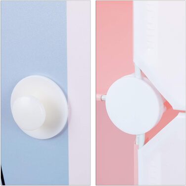 Полиць, стелаж, дитяча кімната, дівчатка, кумедні мотиви, пластик, шафа з дверцятами зроби сам, HBT 145x110x37.5 см, рожевий, 9