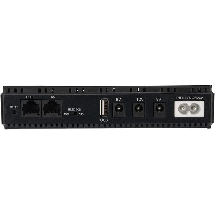 Джерело безперебійного живлення (UPS) 10400mAh USB 5V DC 5V 9V 12V POE 15V 24V, до 18W, для роутерів та модемів (Європейська вилка 85-265V)