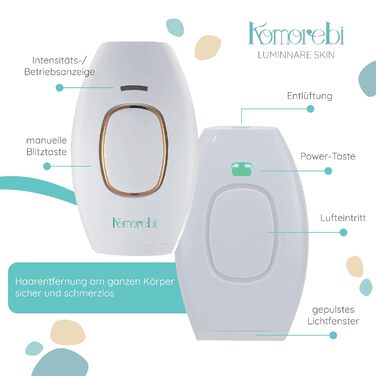 Лазерний епілятор постійний - епіляція для чоловіків і жінок, 999 990 спалахів, лазерна епіляція з автоматичним і ручним режимом, лазерна епіляція