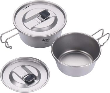 Чаша Sierra Cup Bowl, горщик, титанова чаша, посуд, 350 мл, 520 мл, для активного відпочинку, кемпінгу, походів, пікніка, барбекю (350 мл) 0,4 літра