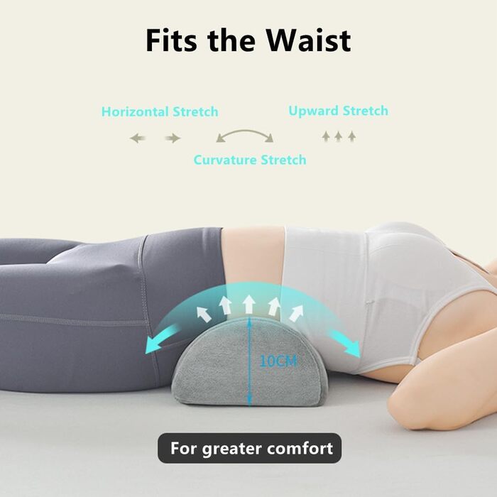 Подушка з піни з ефектом пам&39яті у формі півмісяця, ортопедична опорна подушка для ліжка, спини, шиї, ніг та колін, клиноподібна подушка для колін, серповидна подушка, подушка для підняття ніг для шиї, колін та попереку