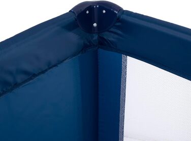 Складане дитяче ліжечко-переноска PR-803 з сумкою та боковим входом, підходить для немовлят та малюків, 2 колеса, 125x65x74 см (синє)