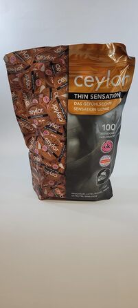 Екстратонкі презервативи Ceylor Thin Sensation 100, надчутливі презервативи, оптова упаковка, упаковані в гігієнічний Dsli для легкого використання, найвищої якості, якості бренду зі Швейцарії