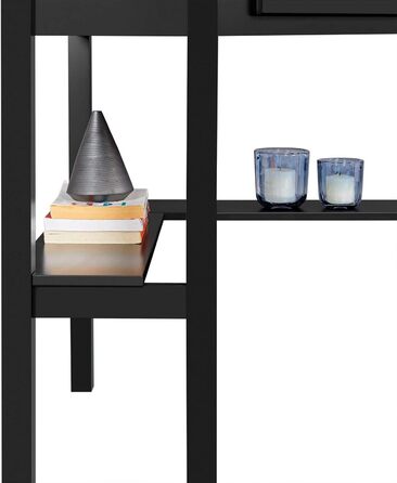 Кутовий стіл Yaheetech, Компактний комп&39ютерний стіл з шухлядою та полицями, Кутовий стіл для невеликих приміщень, 106 71,5 77 см, Чорний