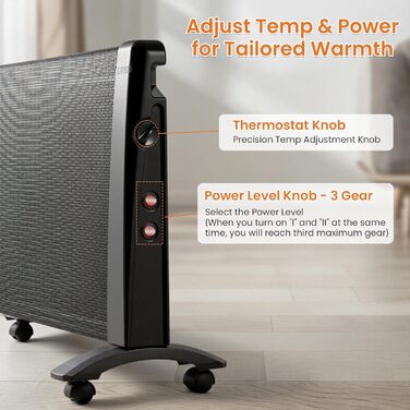 Обігрівач, електричний обігрівач потужністю 2000 Вт з 3 режимами нагріву та термостатом, захистом від перекидання та перегріву, портативний обігрівач для дому, офісу та використання в приміщенні