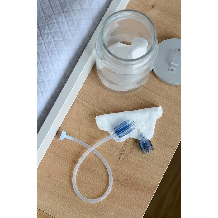 Назальний аспіратор Minidoo Росте разом з вашою дитиною завдяки 2 насадкам 0-3 місяці 3 місяці Фільтрує зворотний потік секрету в