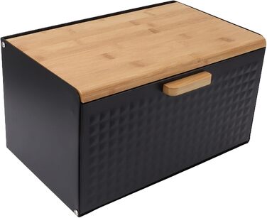 Дерев'яна хлібниця, хлібниця для зберігання хліба, хлібниця для ферми, старовинна велика хлібниця для кухонного столу, міцна хлібн