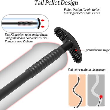 Набір уретральних дилататорів BDSMAGE, з шприцом, 25 см, силікон, стимуляція простати, діаметри 6,7,9 мм, 3 шт.