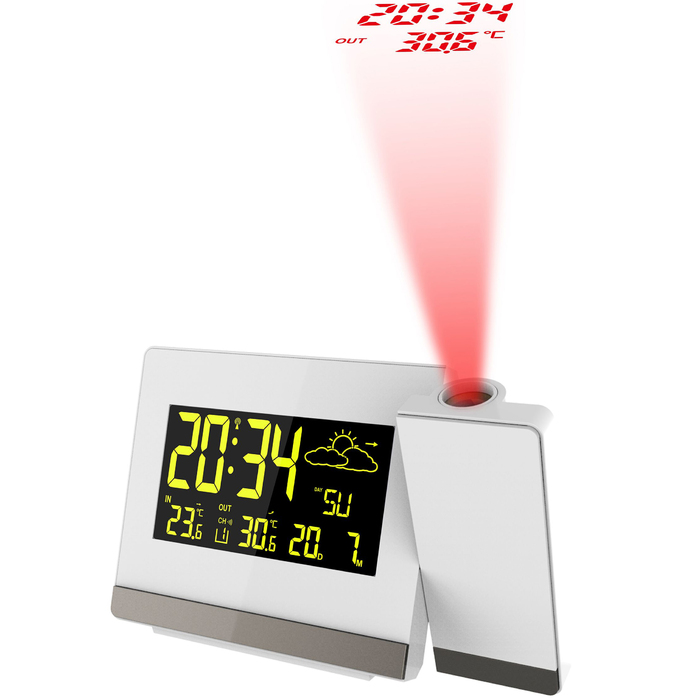 Годинник проекційний Technoline WT549 White (WT549)
