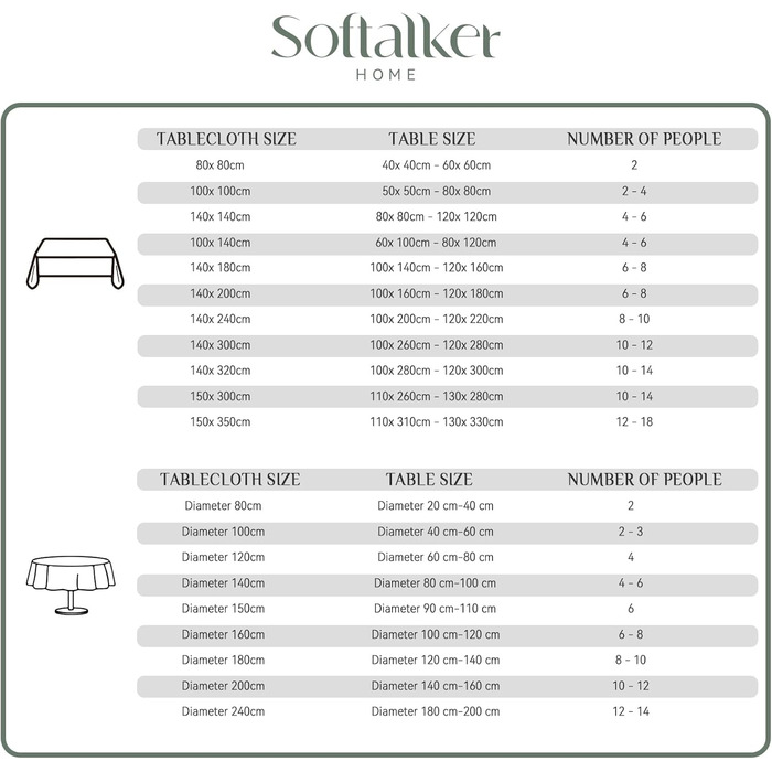 Скатертина Softalker миється кругла 240 см Жаккардові геометричні скатертини водовідштовхувальні скатертини сірі декоративні скате
