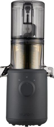 ГУРОМ Соковижималка для овочів і фруктів Повільна соковижималка H310A Електричний холодний прес Тихий двигун Легко чистити 220 мл 100 Вт Не містить бісфенолу А Тонкий дизайн Антрацитове вугілля