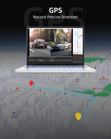 Дзеркальний відеореєстратор WeBeqer 4K з камерою заднього виду 1080P, відеореєстратор автомобільний передній задній з 10-дюймовим