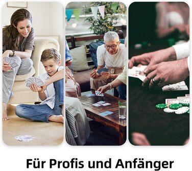 Автоматичний змішувач карт Тихий, з акумулятором 2000 мАг Змішує 2 колоди карт Сумісний з Покером, Бріджем, Раммі, Скатом, Чорний