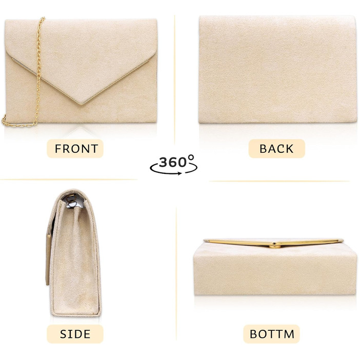 Оксамитовий клатч Larcenciel, елегантна замшева сумочка з ланцюжком, модна вечірня сумка-конверт для весілля, вечірки, банкету, абрикосовий оксамит