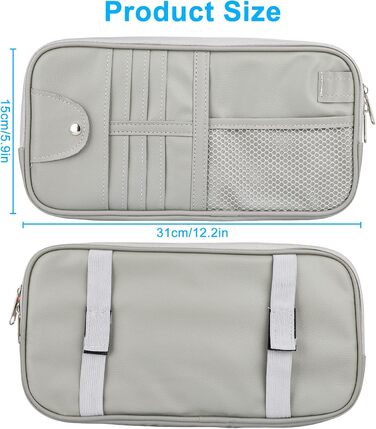 Організатор для сонцезахисного козирка автомобіля Linkstyle, шкіряні аксесуари для салону автомобіля, органайзер для сонцезахисних