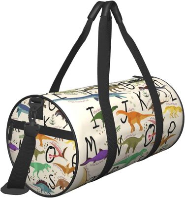 Дорожня сумка Tower Paris, кругла, великої місткості, легка та міцна, ідеальний подарунок для походів, відпустки, ділових поїздок та іншого. Стильний дизайн з динозаврами, універсальний розмір.