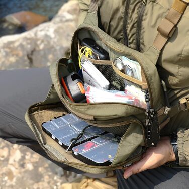 Багатофункціональна рибальська сумка VOTAGOO, рибальський жилет, рибальська сумка для рибалки Універсальна сумка для риболовлі. Скриня для рибальства. Сумки для відпочинку для ферм. Полювання. Риболовля. На відкритому повітрі (ЗЕЛЕНИЙ) Зелений