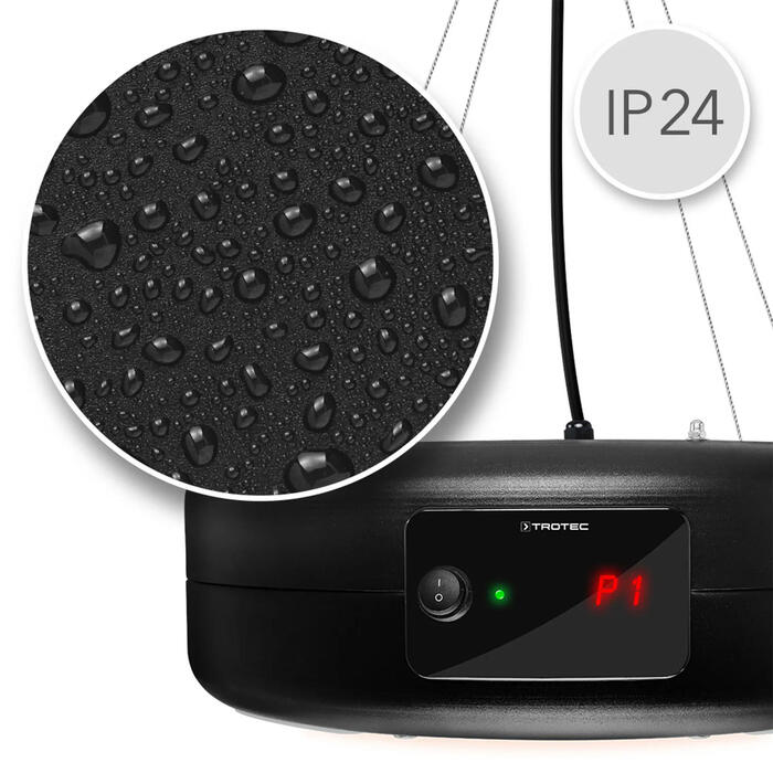 Обігрівач інфрачервоний Trotec IR 1550 SC 1500W + LED Black (1410003812)