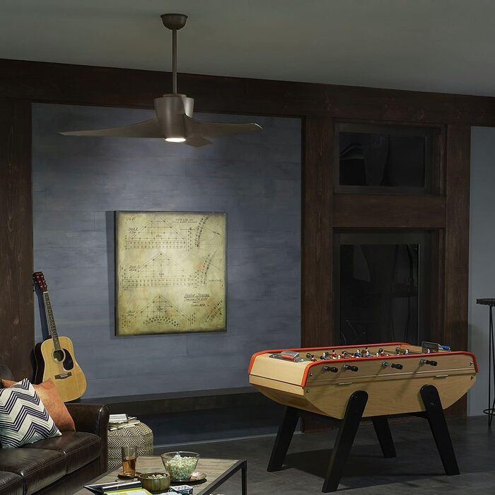 Стельовий вентилятор Light experiences зі світлодіодним підсвічуванням і пультом дистанційного керування Ø142см з можливістю регул