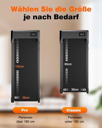 Ходовий килимок Superun з нахилом, макс. 159 кг/136 кг, бігова доріжка 2,5 к.с. для домашнього використання зі світлодіодним освітленням, тихий стіл для бігової доріжки з додатком та багатокористувацькою біговою доріжкою, 90 см, з нахилом 6, чорний