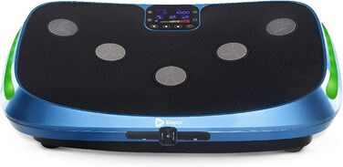 Тренажер LifePro Rumblex 4D Vibration Plate - Потрійне коливання двигуна, лінійне, пульсація 3D/4D вібраційна платформа Вібраційний тренажер для всього тіла для дому, схуднення та формування. (Синій)