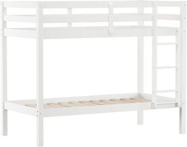 Двоярусне ліжко Hillsdale Caspian для дітей та підлітків, двоспальне, шоколадно-коричневе Casual Twin біле