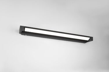 Стільний настінний LED-світильник для ванної кімнати Trio Leuchten Fabrizio 284779132, чорний матовий алюміній, 15.5 Вт, регульована колірна температура та диммер, ширина 80 см