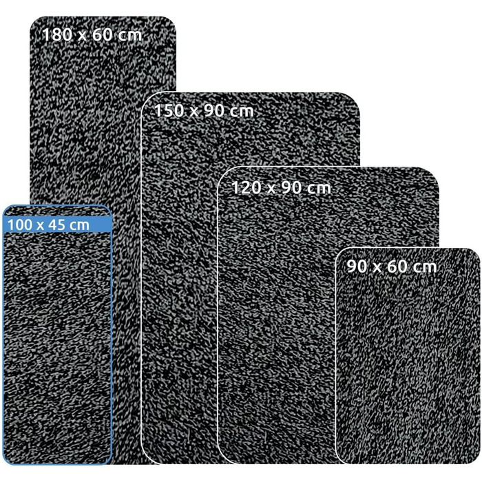 Ваш килимок GEAR Magic Dust Control - абсорбуючий килимок для підлоги, нековзний килимок для дверей, килим, який можна прати, прал