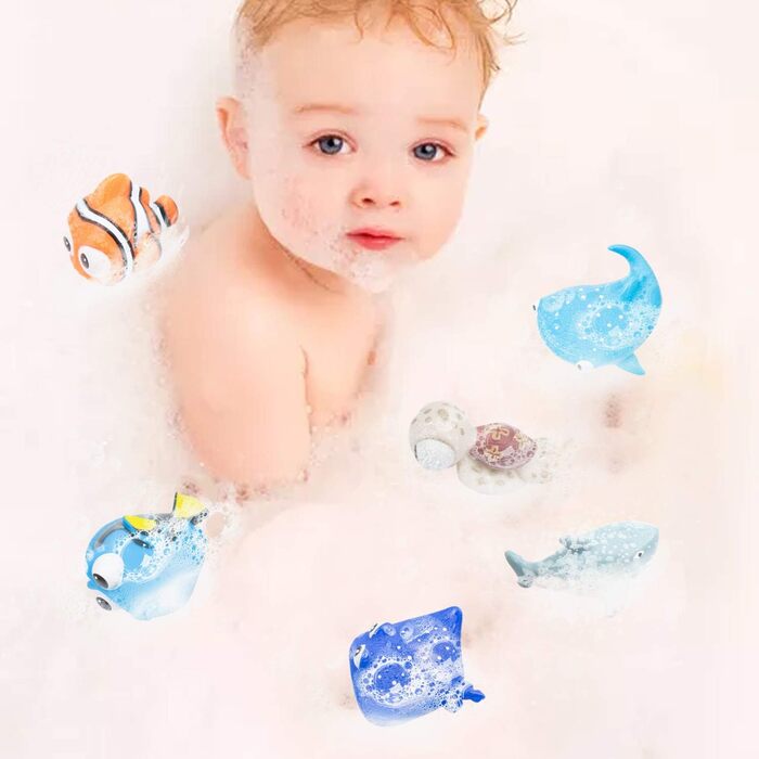 Упаковок дитячих іграшок для ванни, плаваючі водні іграшки, дитячі подарунки, океанські іграшки для ванни, пісок, іграшки для хлоп
