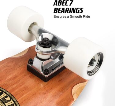 Скейтборд Osprey Single Kick Tail Cruiser In Skate We Trust Brown 27.5" міні-круїзер 70 см old school single kick 7-шаровий канадський клен ABEC-7 PU колеса 60x51 мм для новачків профі In Skate We Trust дизайн оригінал Великобританія 2025