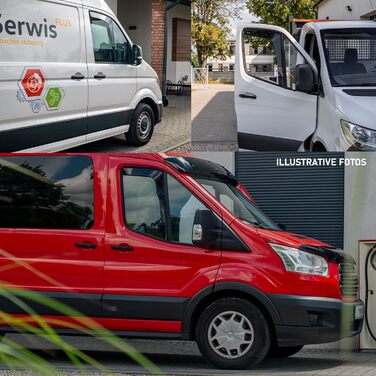 Сумісний з вітровим дефлектором Peugeot Boxer 2006 з боковим склом Спереду 2 шт. Дефлектор дощу, дефлектор вітру, тонований, обтічний Простота монтажу Захист від вітру та дощу