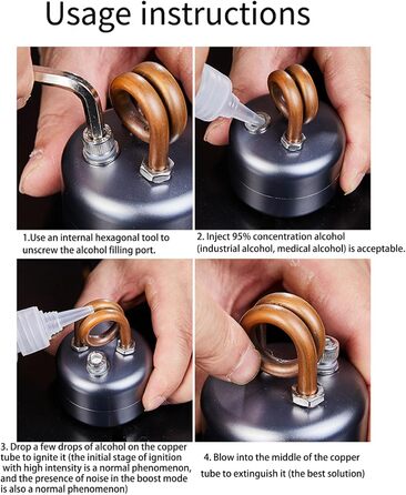 Спиртовий пальник, кемпінговий пальник, портативний, нековзний, стабільний, спиртовий пальник, пальник для походів на природі, пішого туризму, спиртовий пальник, кемпінговий пальник
