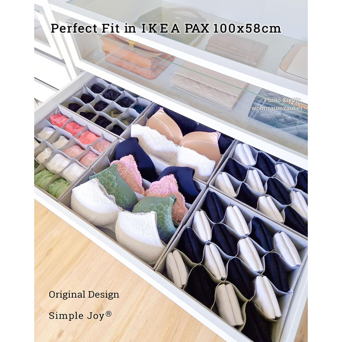 Організатор SIMPLE JOY PAX100 для шафи IKEA ОРИГІНАЛ ідеальна посадка стійка основа органайзер для шкарпеток, нижньої білизни, кра