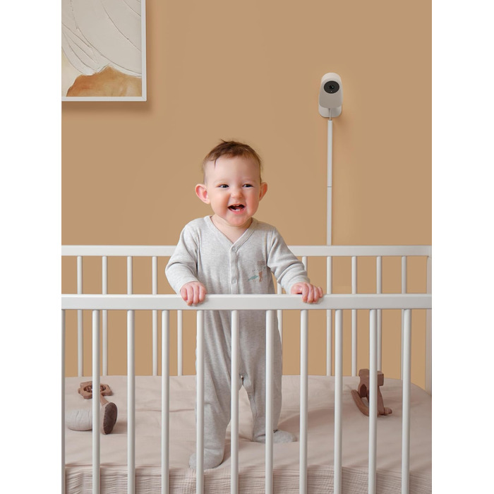 З камерою, дитяча камера WLAN, радіоняня з камерою та додатком, функція інтеркому 1080P HD Night Vision, сумісна з Alexa та 2,4 ГГ