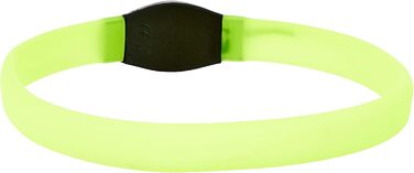 Нашийник світловідбиваючий Kerbl Maxi Safe LED для довгошерстих собак, зелений, 65x2,5 см