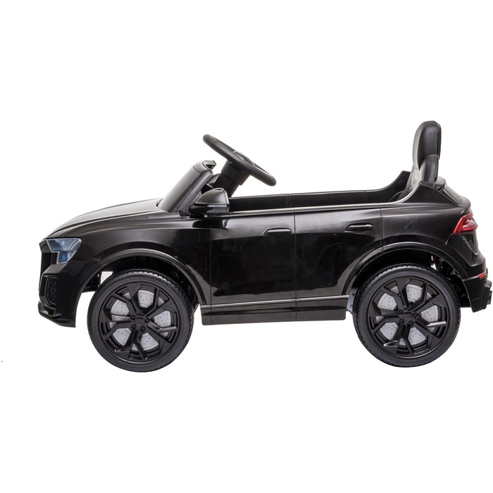 Дитячий автомобіль - Електромобіль Audi RS Q8 - ліцензійний - акумулятор 12V7A та 2 двигуни - 2.4Ghz MP3 шкіра Єва (чорний)